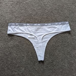 Guess cotton white thong BNWOT women's XLarge